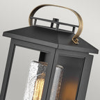 Atwater Small Outdoor Wall Lantern In Black Finish QN-ATWATER-S-BK