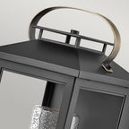 Atwater Medium Outdoor Wall Lantern In Black Finish QN-ATWATER-M-BK
