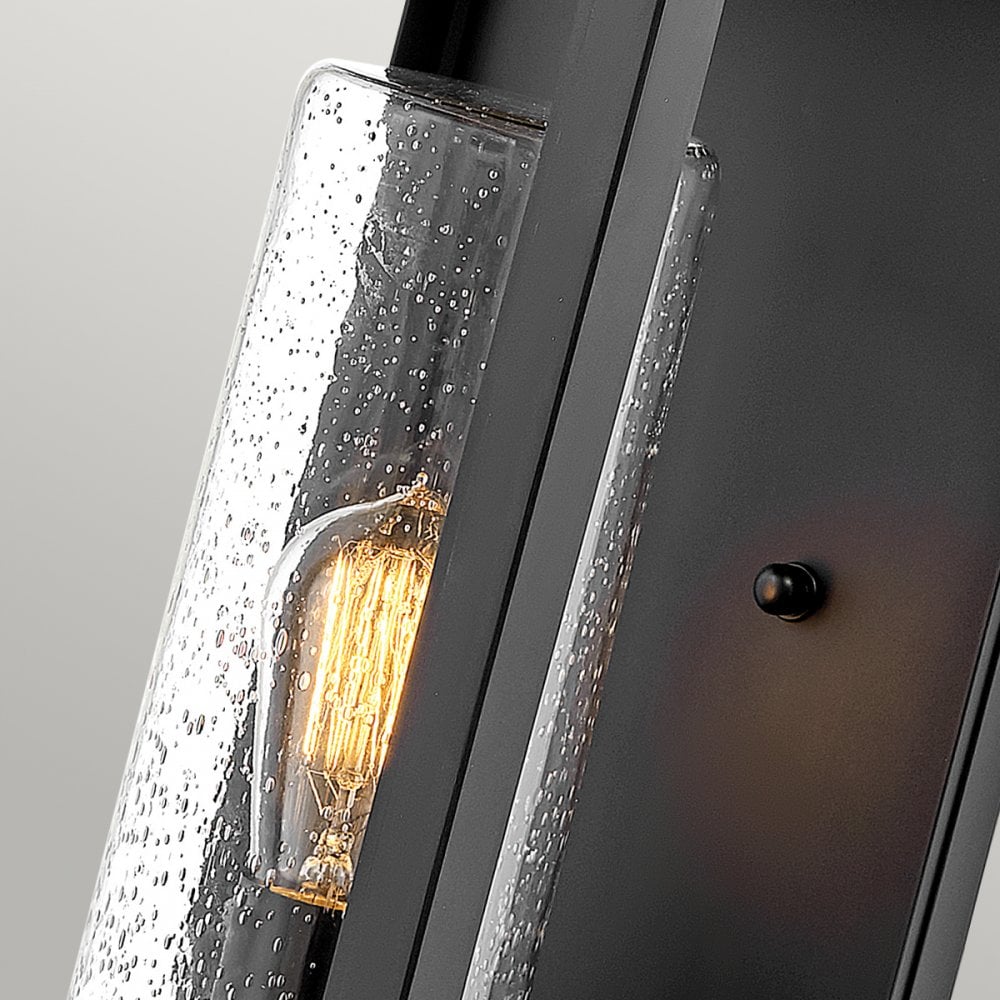 Atwater Large Outdoor Wall Lantern In Black Finish QN-ATWATER-L-BK