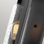 Atwater Large Outdoor Wall Lantern In Black Finish QN-ATWATER-L-BK