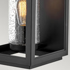 Atwater Large Outdoor Wall Lantern In Black Finish QN-ATWATER-L-BK