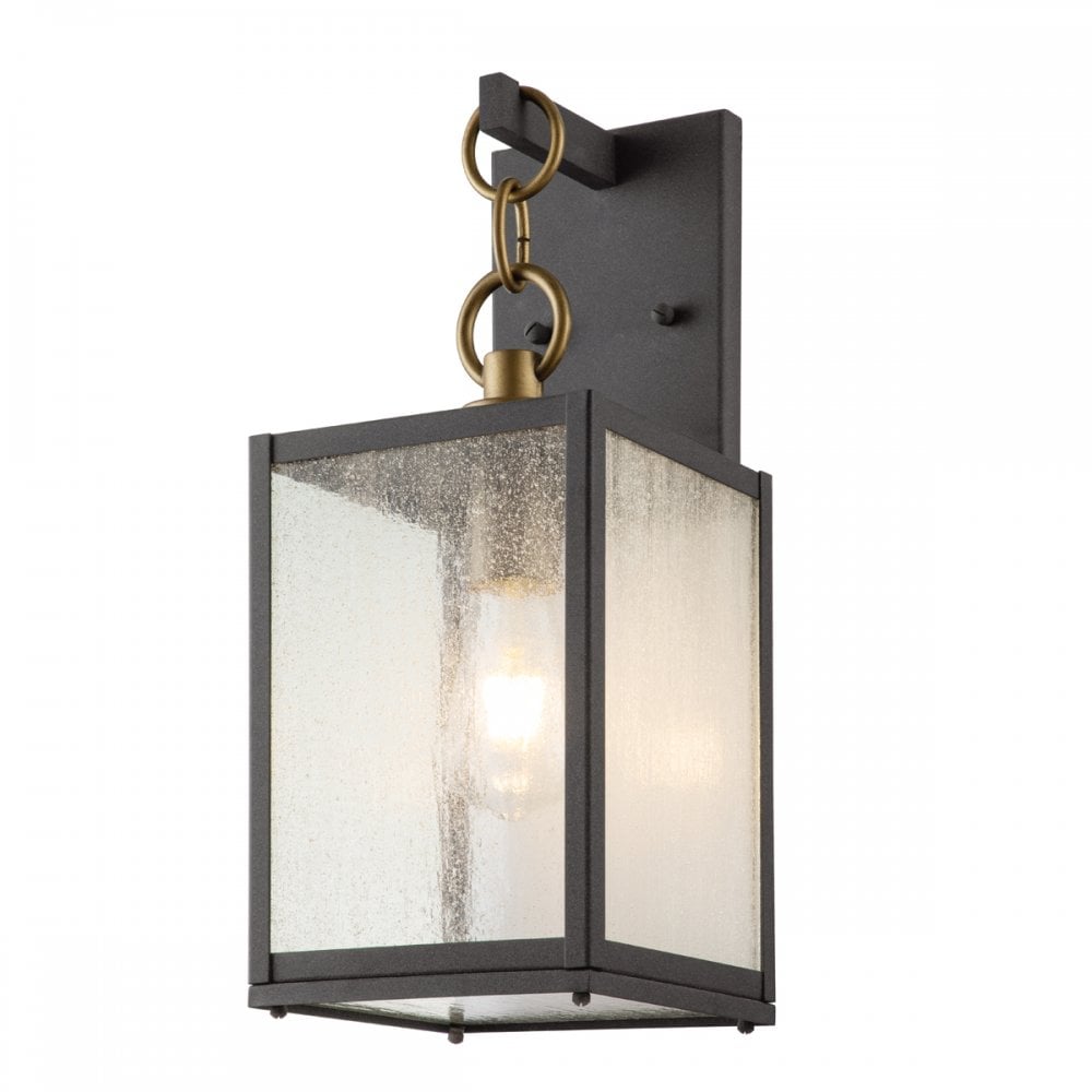 Lahden Medium Exterior Wall Lantern In Weathered Zinc Finish QN-LAHDEN2-M-WZC