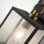 Lahden Medium Exterior Wall Lantern In Weathered Zinc Finish QN-LAHDEN2-M-WZC