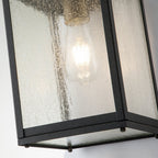 Lahden Medium Exterior Wall Lantern In Weathered Zinc Finish QN-LAHDEN2-M-WZC