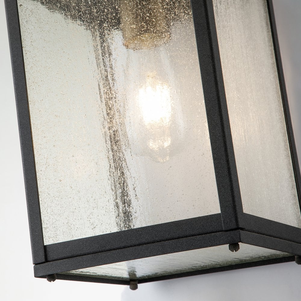 Lahden Medium Exterior Wall Lantern In Weathered Zinc Finish QN-LAHDEN2-M-WZC
