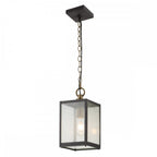 Lahden Exterior Medium Chain Lantern In Weathered Zinc Finish QN-LAHDEN8-M-WZC
