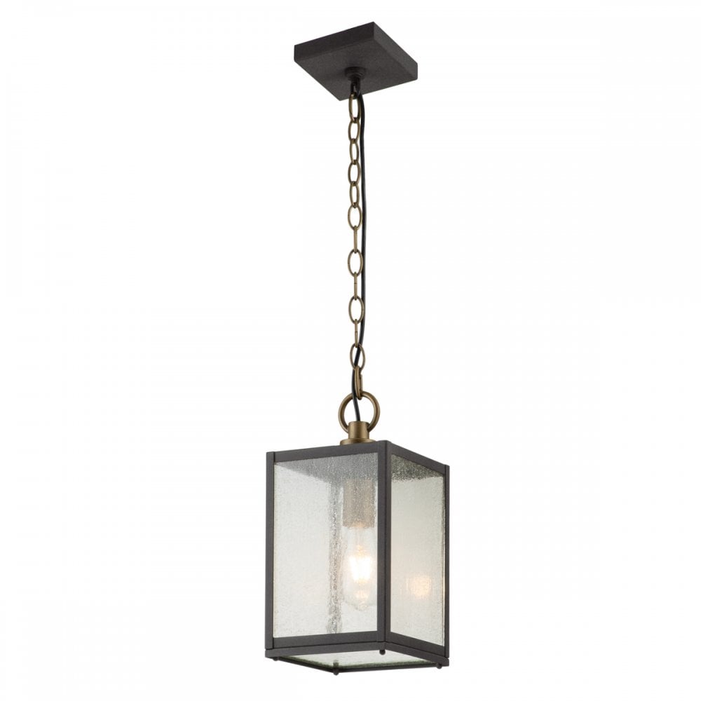 Lahden Exterior Medium Chain Lantern In Weathered Zinc Finish QN-LAHDEN8-M-WZC