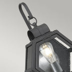 Heath Small Outdoor Wall Lantern In Mottled Black Finish QN-HEATH-S-MB