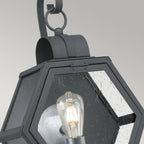Heath Medium Outdoor Wall Lantern In Mottled Black Finish QN-HEATH-M-MB