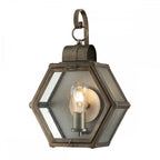 Heath Medium Outdoor Wall Lantern In Painted Burnished Bronze Finish QN-HEATH-M-BU