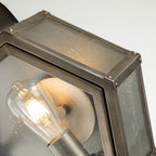 Heath Medium Outdoor Wall Lantern In Painted Burnished Bronze Finish QN-HEATH-M-BU
