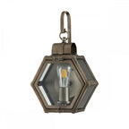 Heath Small Outdoor Wall Lantern In Painted Burnished Bronze Finish QN-HEATH-S-BU