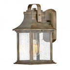 Grant Small Exterior Wall Lantern In Painted Burnished Bronze Finish QN-GRANT-S-BU