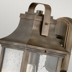 Grant Small Exterior Wall Lantern In Painted Burnished Bronze Finish QN-GRANT-S-BU