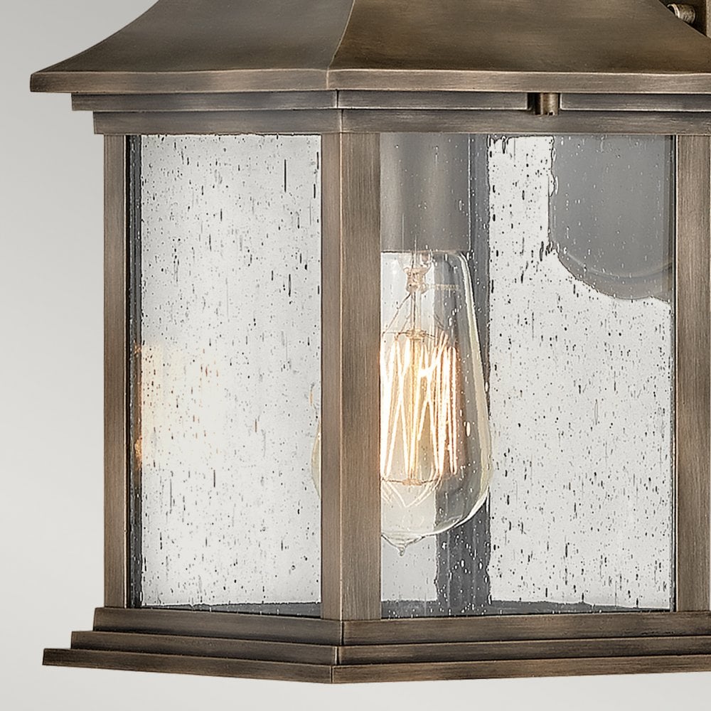 Grant Small Exterior Wall Lantern In Painted Burnished Bronze Finish QN-GRANT-S-BU