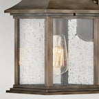 Grant Small Exterior Wall Lantern In Painted Burnished Bronze Finish QN-GRANT-S-BU