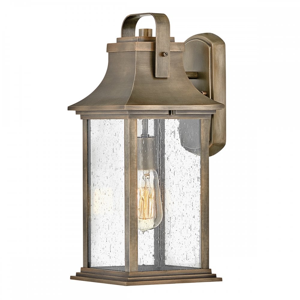 Grant Medium Exterior Wall Lantern In Painted Burnished Bronze Finish QN-GRANT-M-BU