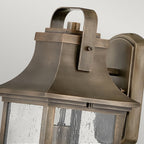 Grant Medium Exterior Wall Lantern In Painted Burnished Bronze Finish QN-GRANT-M-BU