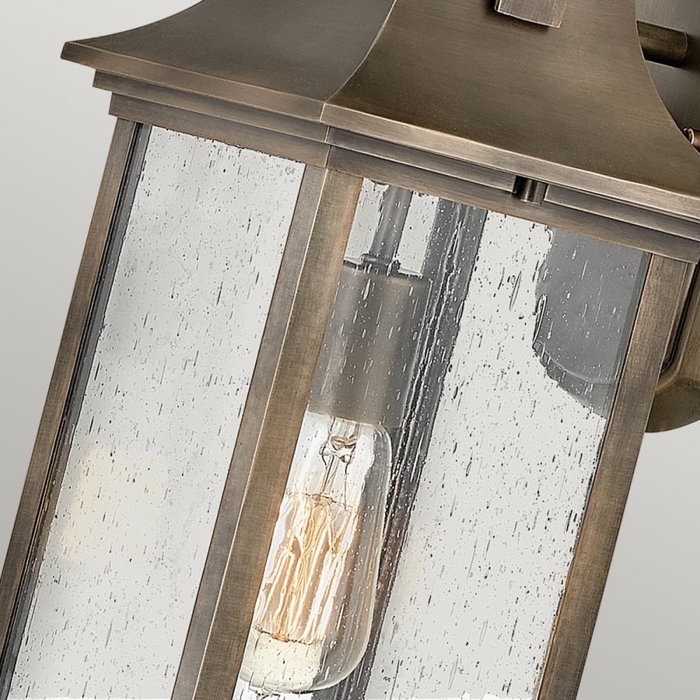 Grant Medium Exterior Wall Lantern In Painted Burnished Bronze Finish QN-GRANT-M-BU