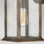 Grant Medium Exterior Wall Lantern In Painted Burnished Bronze Finish QN-GRANT-M-BU