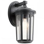 Fairfield Large Outdoor Wall Lantern In Black Finish QN-FAIRFIELD-L-BK