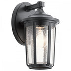 Fairfield Medium Outdoor Wall Lantern In Black Finish QN-FAIRFIELD-M-BK
