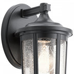 Fairfield Medium Outdoor Wall Lantern In Black Finish QN-FAIRFIELD-M-BK