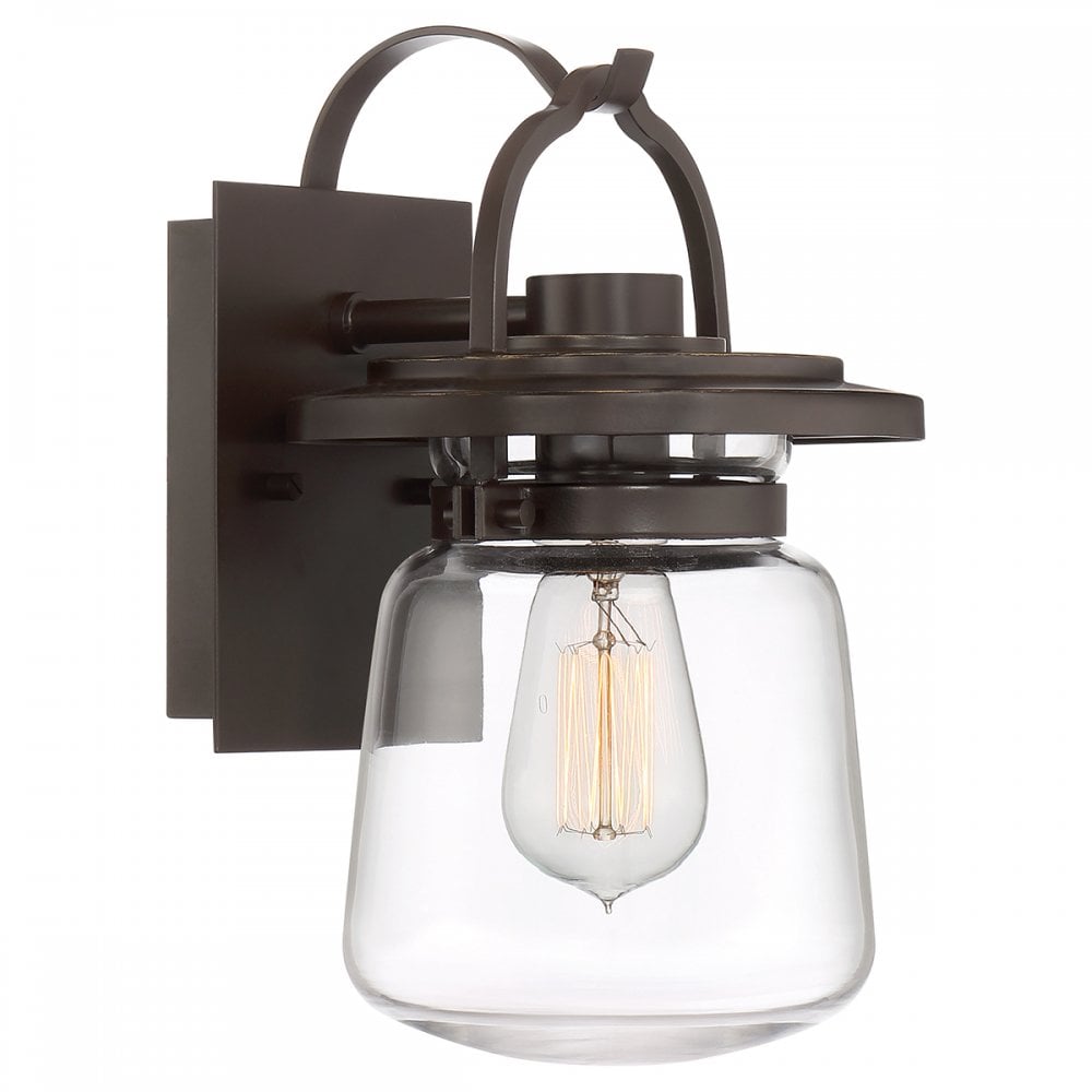 Lasalle Small Wall Lantern In Western Bronze Finish QN-LASALLE-S-WT