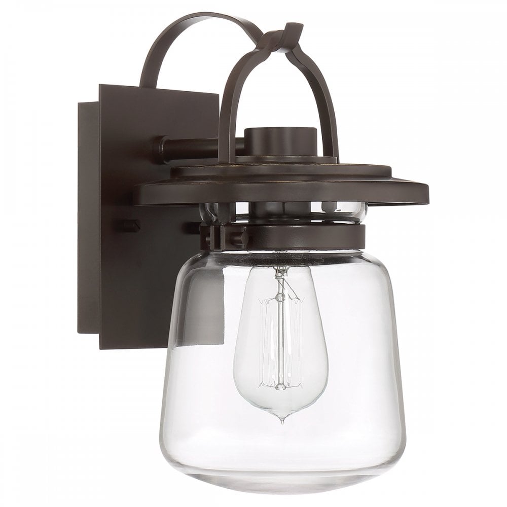Lasalle Small Wall Lantern In Western Bronze Finish QN-LASALLE-S-WT