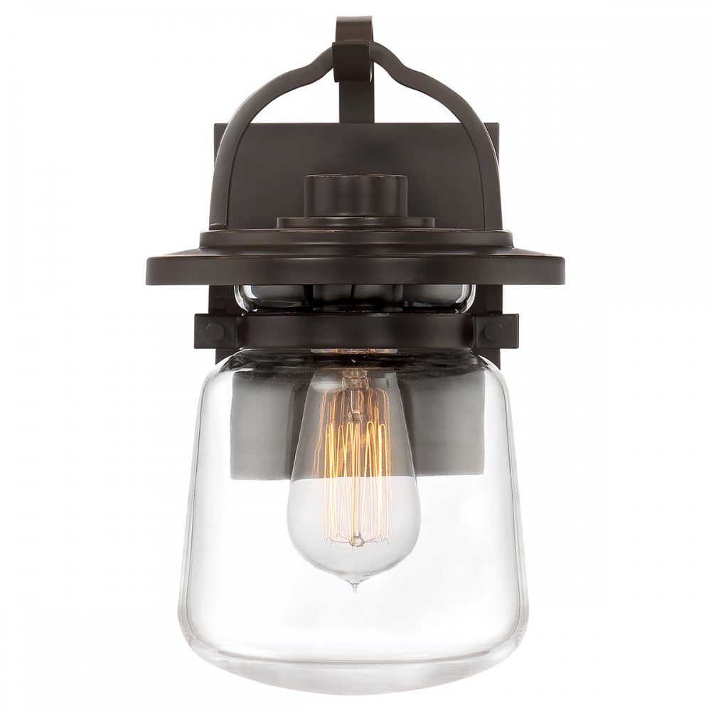 Lasalle Small Wall Lantern In Western Bronze Finish QN-LASALLE-S-WT