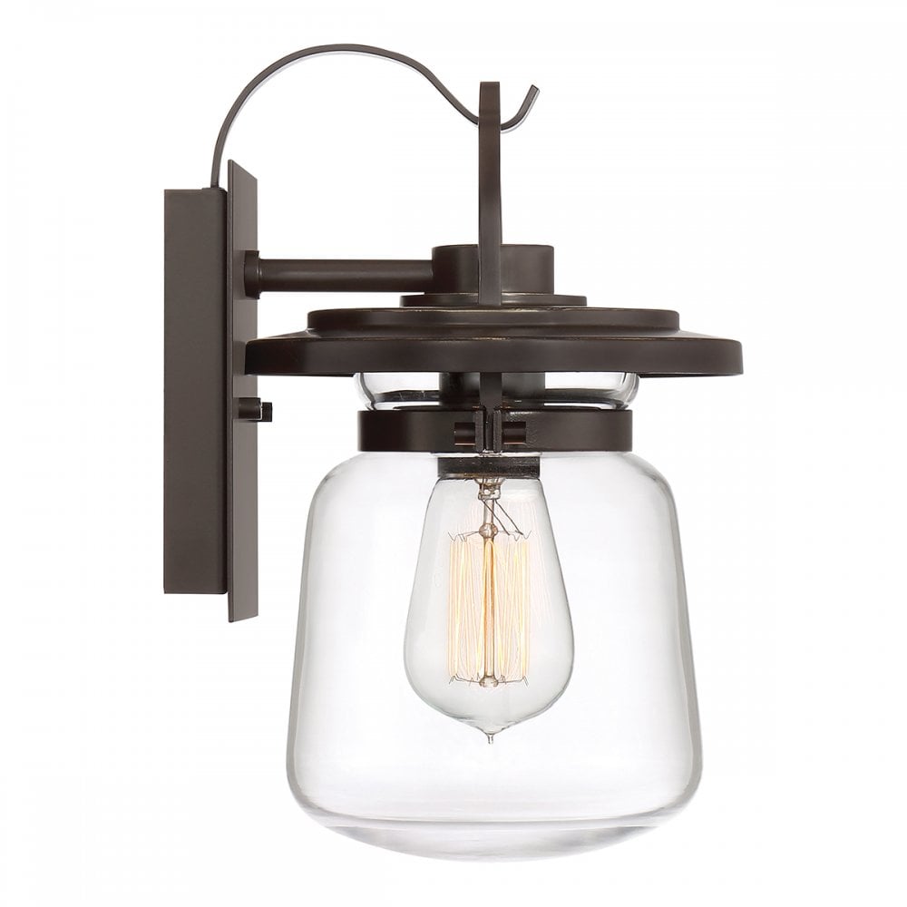 Lasalle Small Wall Lantern In Western Bronze Finish QN-LASALLE-S-WT