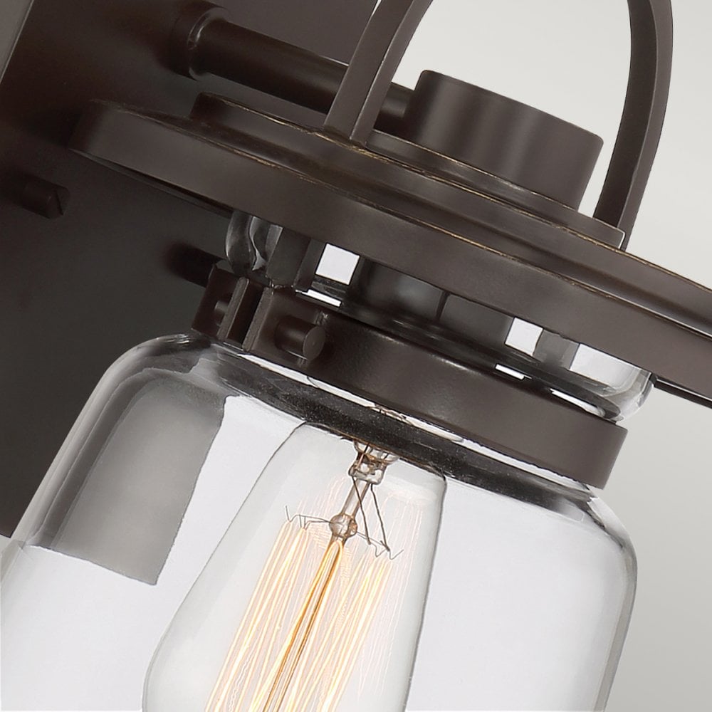 Lasalle Small Wall Lantern In Western Bronze Finish QN-LASALLE-S-WT