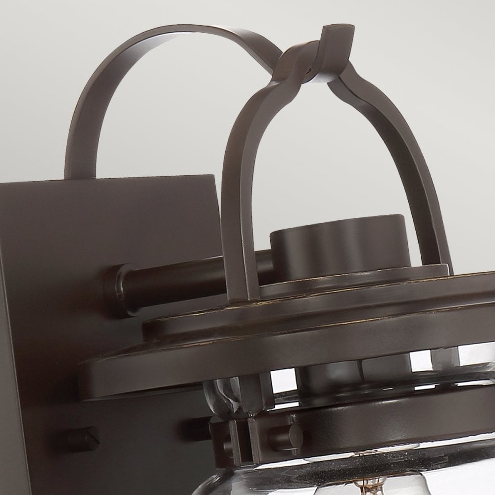Lasalle Small Wall Lantern In Western Bronze Finish QN-LASALLE-S-WT
