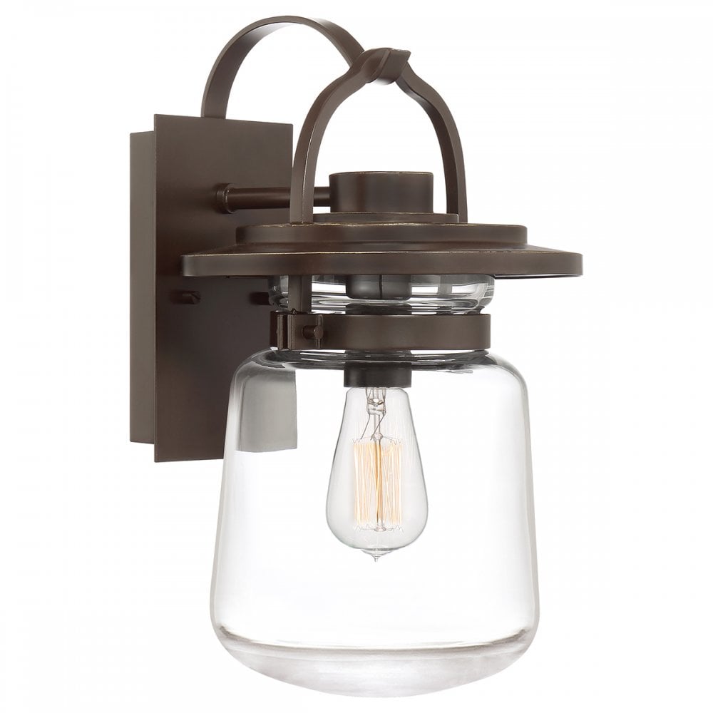 Lasalle Medium Wall Lantern In Western Bronze Finish QN-LASALLE-M-WT