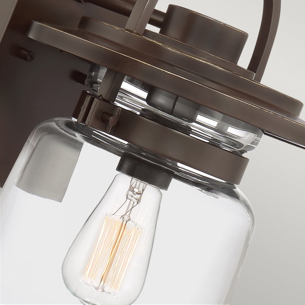 Lasalle Medium Wall Lantern In Western Bronze Finish QN-LASALLE-M-WT