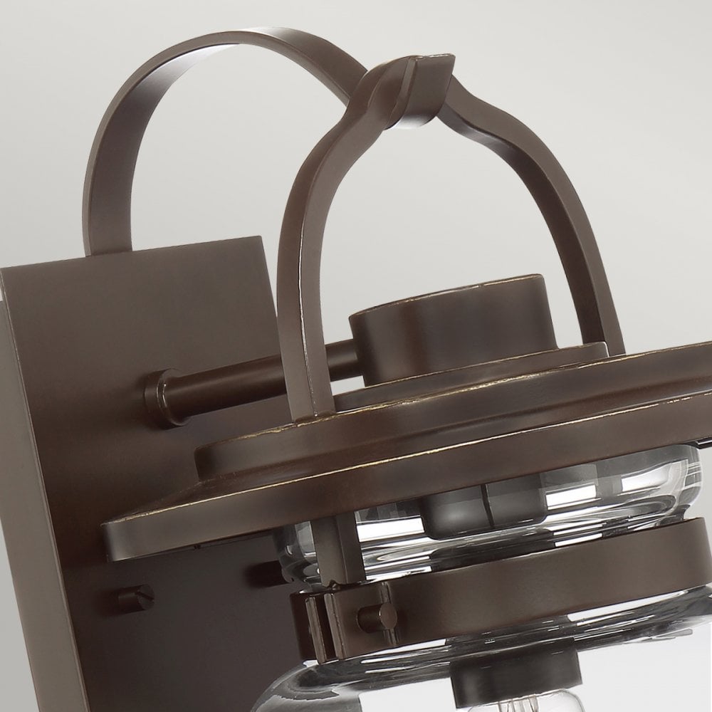 Lasalle Medium Wall Lantern In Western Bronze Finish QN-LASALLE-M-WT