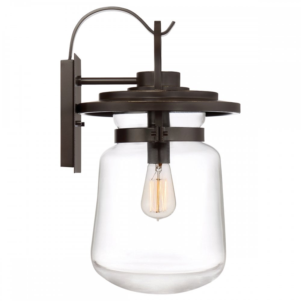 Lasalle Large Wall Lantern In Western Bronze Finish QN-LASALLE-L-WT