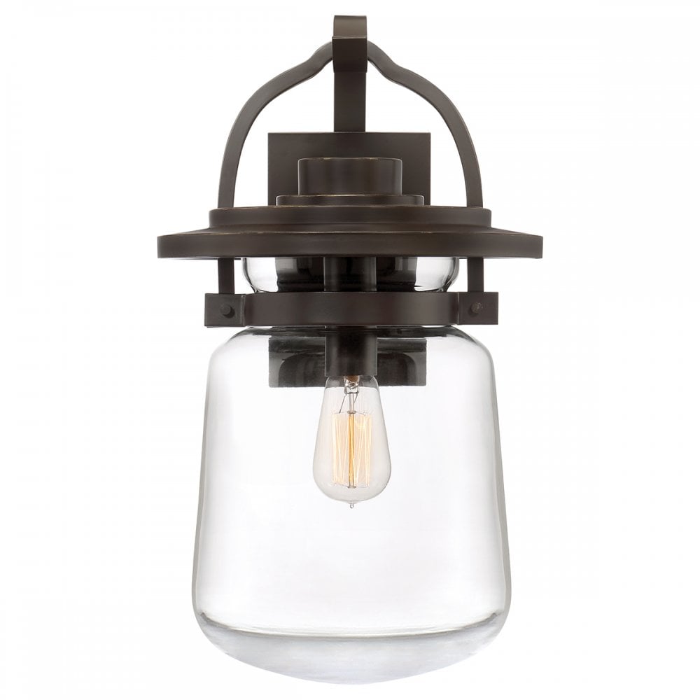 Lasalle Large Wall Lantern In Western Bronze Finish QN-LASALLE-L-WT