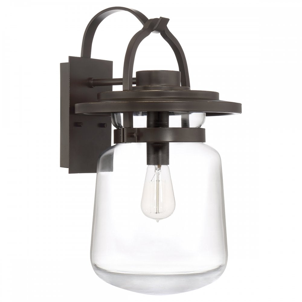 Lasalle Large Wall Lantern In Western Bronze Finish QN-LASALLE-L-WT