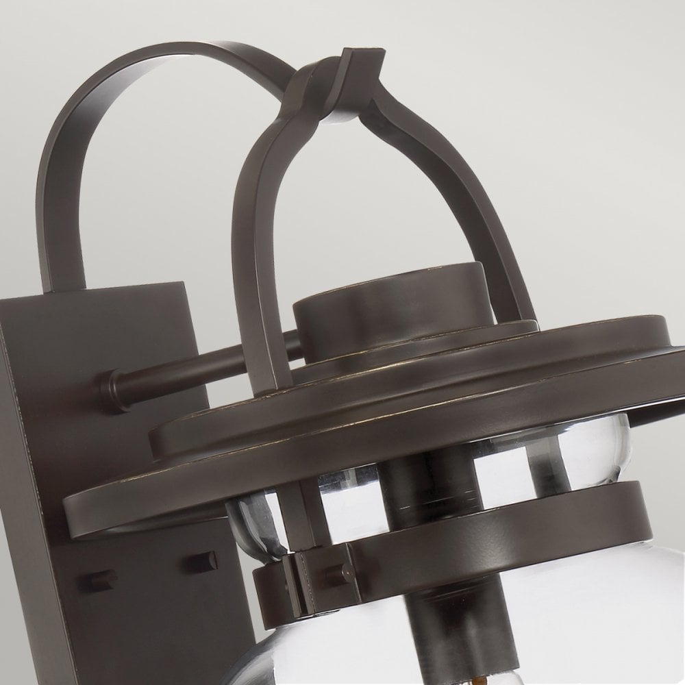 Lasalle Large Wall Lantern In Western Bronze Finish QN-LASALLE-L-WT