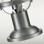 Booker Medium Pedestal Lantern In Industrial Aluminium QN-BOOKER3-M-IA