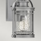 Booker Exterior Small Wall Lantern In Industrial Aluminium Finish QN-BOOKER-S-IA