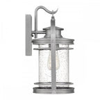 Booker Exterior Medium Wall Lantern In Industrial Aluminium Finish QN-BOOKER-M-IA