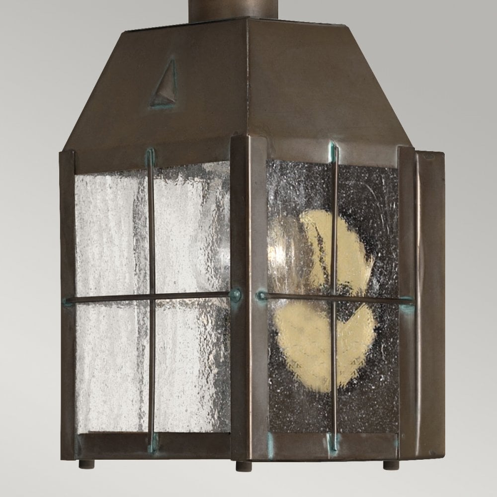 Nantucket Exterior Extra Small Wall Lantern In Aged Brass Finish QN-NANTUCKET-XS-AS