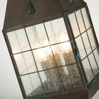 Nantucket 3 Light Large Pedestal Lantern In Aged Brass QN-NANTUCKET3-L-AS