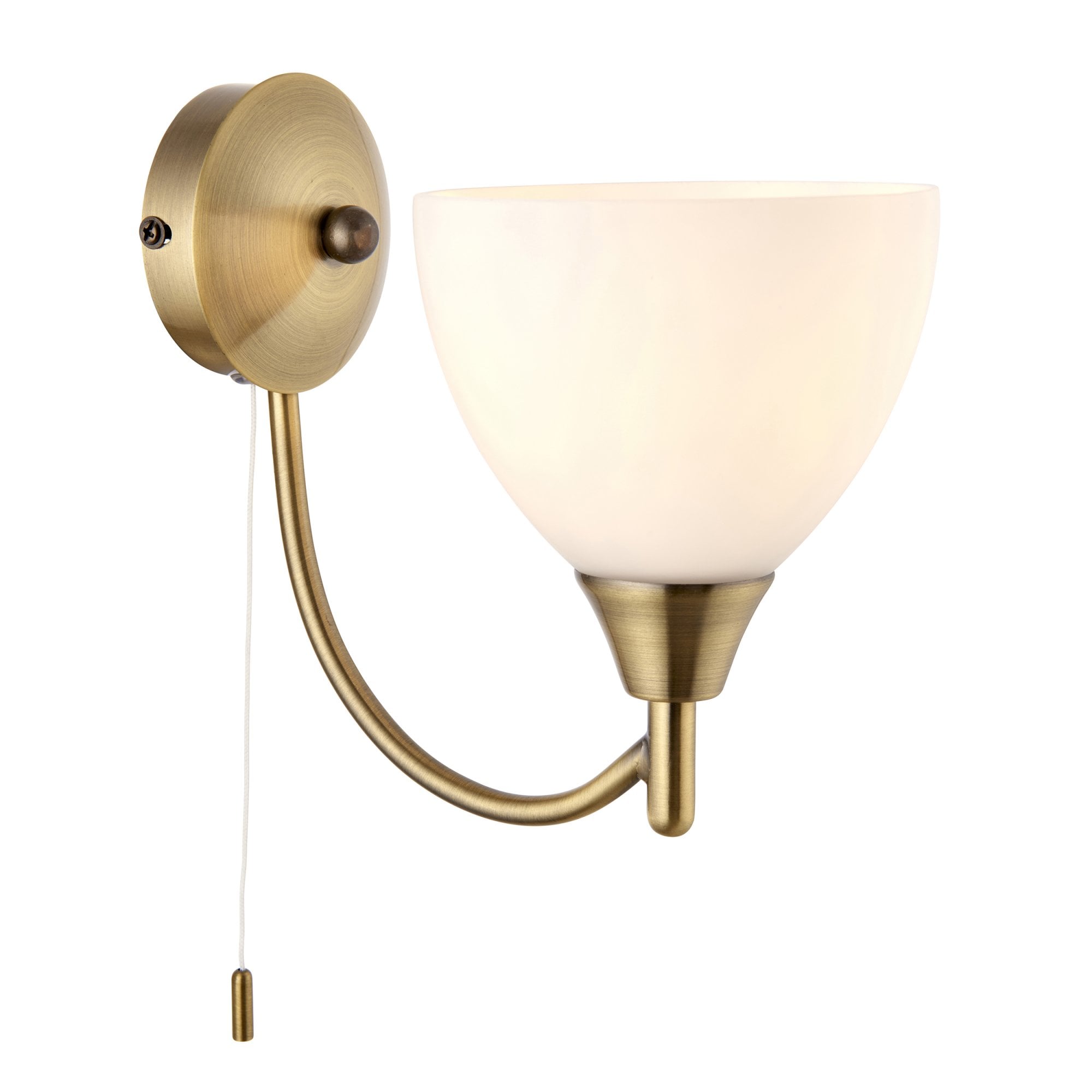 1805-1AN 1 Light Wall Light In Antique Brass