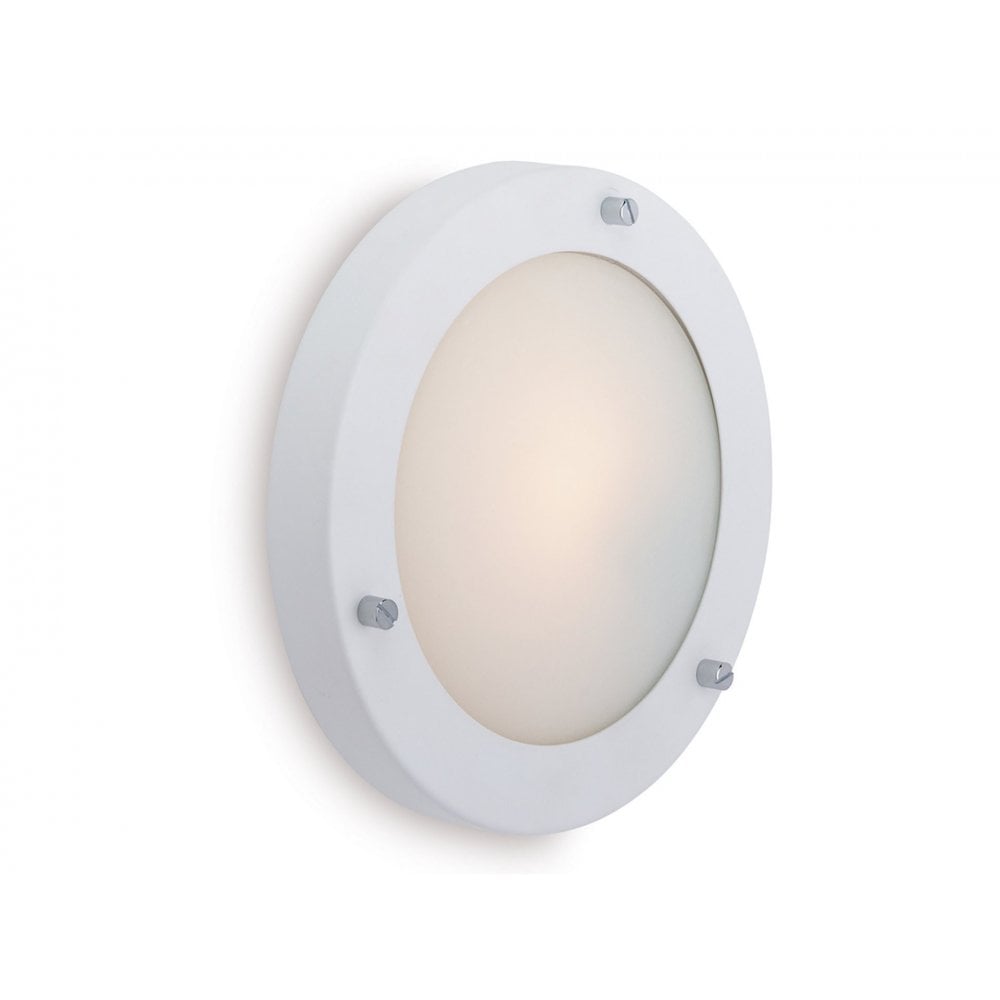 Rondo Matt White Flush Ceiling Fitting - 2745WH