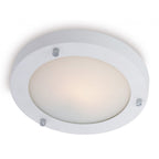 Rondo Matt White Flush Ceiling Fitting - 2745WH