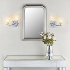 BOYER-2WBCH 2 Light Polished Chrome Zig Zag Glass Wall Light