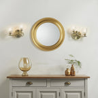 BOYER-2WBAB 2 Light Antique Brass Zig Zig Glass Wall Light